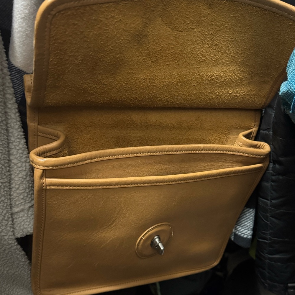Coach Tan Leather Crossbody Bag - Picture 2 of 4